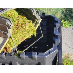 Termokomposteris, 1 kamera, sodas, ištisus metus, juodas, 300 l, hit