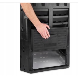 Termokomposteris, 1 kamera, sodas, ištisus metus, juodas, 300 l, hit