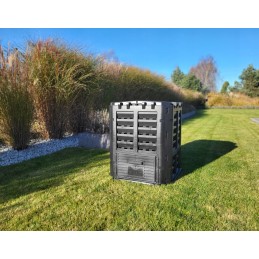 Termokomposteris, 1 kamera, sodas, ištisus metus, juodas, 300 l, hit