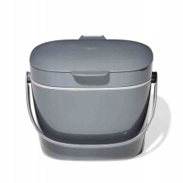 Okso-komposteris lengvai valomas 6,62l. pilkos geros rankenos