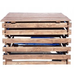 Komposterio dangtelis, spalva 120 x 120 cm