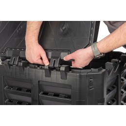 Vienkamerinis modulinis sodo komposteris, ištisus metus, 300l, kokybė + inkarai