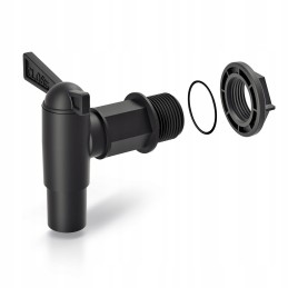 Prosperplast kamerinė komposterio bakas su čiaupu, 55 l, juodas