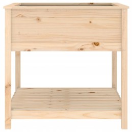Puķupods ar plauktu, 82,5x82,5x81 cm, priedes masīvkoks