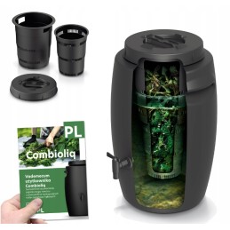 Didelis sodo komposteris, 55l, ištisus metus, su čiaupu, stiprios trąšos sodui