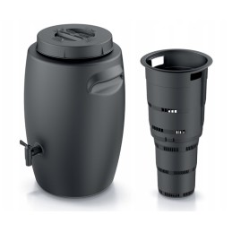 Didelis sodo komposteris, 55l, ištisus metus, su čiaupu, stiprios trąšos sodui