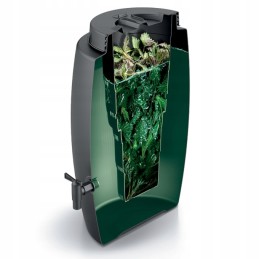 Didelis sodo komposteris, 55l, ištisus metus, su čiaupu, stiprios trąšos sodui