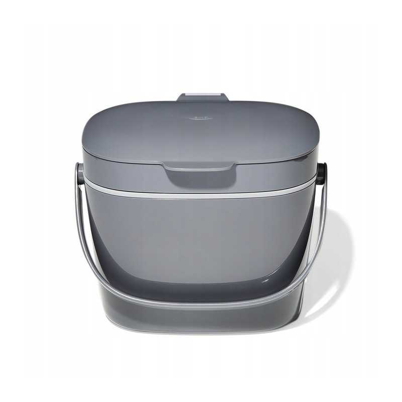 Okso-komposteris lengvai valomas 6,62l. pilkos geros rankenos