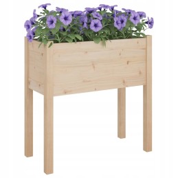 Garden pots 2 pcs 70x31x70 cm solid wood