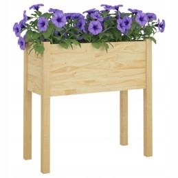 Garden pots 2 pcs 70x31x70 cm solid wood