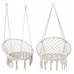 Pakabinamas fotelis namams, sodui, gandralizdžiui, austos sodo sūpynės