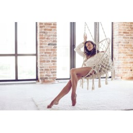 Pakabinamas fotelis namams, sodui, gandralizdžiui, austos sodo sūpynės