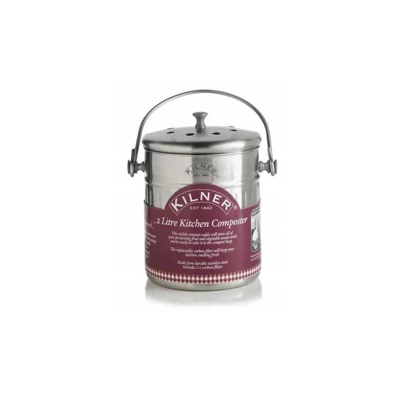 Kilner komposteris 19 × 14 cm 2 l nerūdijančio plieno