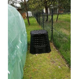 Ecobat ecosmart uždaras komposteris 420 l, didelės talpos, aukštos kokybės