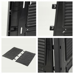 Šalčiui atsparus juodas sodo komposteris su 470l pagrindu