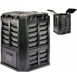 Juodas 1 dubenėlio komposteris, 360l, patvarus, talpus