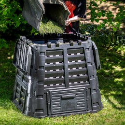 Modulinis sodo komposteris, juodas, ištisus metus