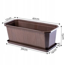 Balcony flowerpot with stand