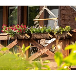 Balcony flowerpot with stand