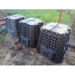 Sodo komposteris ecosmart 480l juodas - naujas kameros modelis ecobat 480l