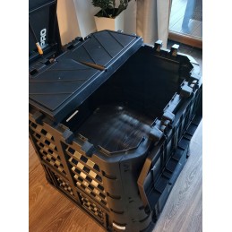 Sodo komposteris ecosmart 480l juodas - naujas kameros modelis ecobat 480l