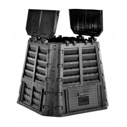 480l juodas komposteris, naujas ekologiškas modelis