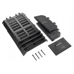 Termokomposteris, 1 kamera, sodas, ištisus metus, juodas, 480 l, hit