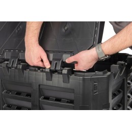 Termokomposteris, 1 kamera, sodas, ištisus metus, juodas, 480 l, hit