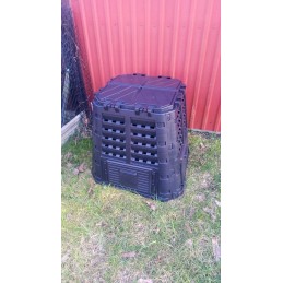 Termokomposteris, 1 kamera, sodas, ištisus metus, juodas, 480 l, hit