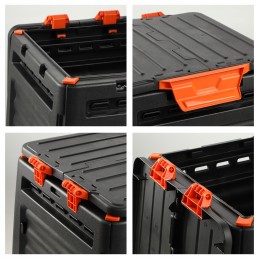 Atsparus šalčiui sodo komposteris, juodas, be pagrindo, 320l