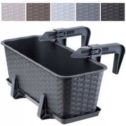 The balcony flowerpot with handles will take care of your flowers
