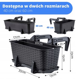 The balcony flowerpot with handles will take care of your flowers