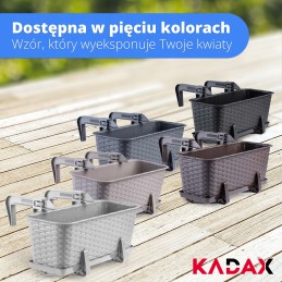 The balcony flowerpot with handles will take care of your flowers