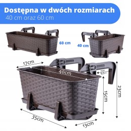 Balkona puķu pods parūpēsies par jūsu ziediem