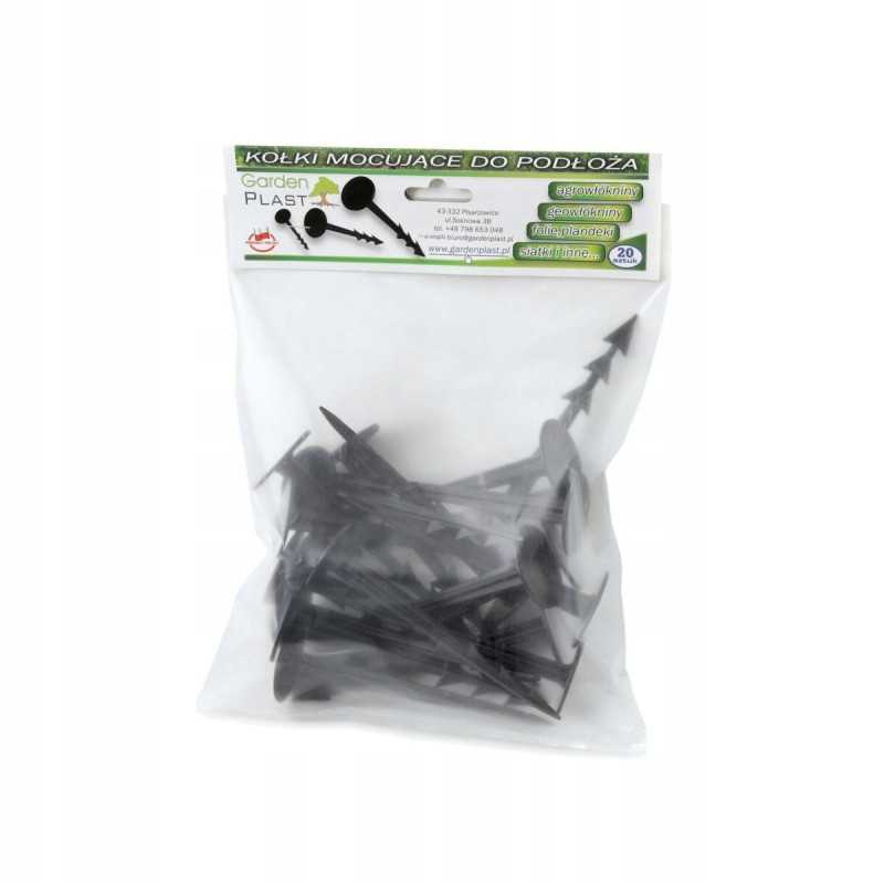 Agrotekstilės smeigtukai 12,5 cm 20 vnt. sodo plastikas