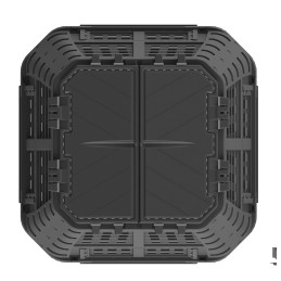 Multikomposteris 740l juodas