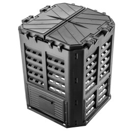 Modulinis sodo komposteris, juodas, ištisus metus