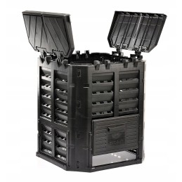 1 kameros ecobat komposteris, 300 l, juodas