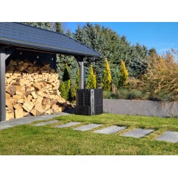 1 kameros ecobat komposteris, 300 l, juodas