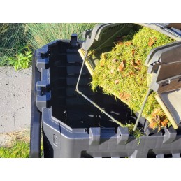 Sodo komposteris 300 l, talpus, lengvai surenkamas, su skylutėmis, dovana