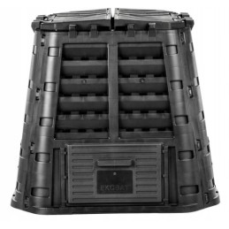 Sodo komposteris 480l, 2 durys, juodas