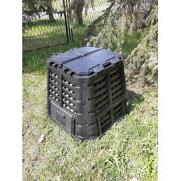 Sodo komposteris 480l, 2 durys, juodas