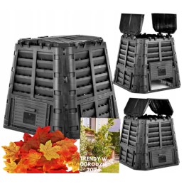 Sodo komposteris 480 l, talpus, lengvai surenkamas, su skylutėmis, dovana