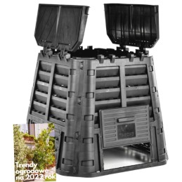 Sodo komposteris 480 l, talpus, lengvai surenkamas, su skylutėmis, dovana