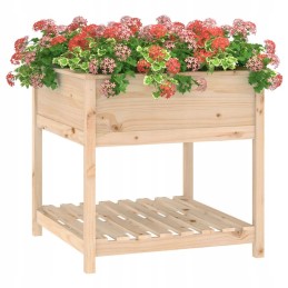 Puķupods ar plauktu 82.5x82.5x81cm priedes koks