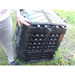 480l komposteris + 1kg komposteris, kastuvas, pirštinės