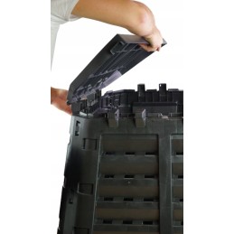 480l komposteris + 1kg komposteris, kastuvas, pirštinės