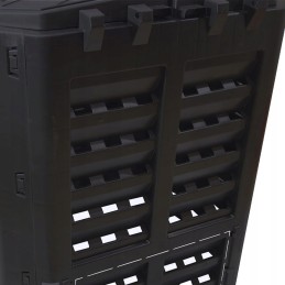 Komposteris 360l juodas lenkiškas, atsparus šalčiui