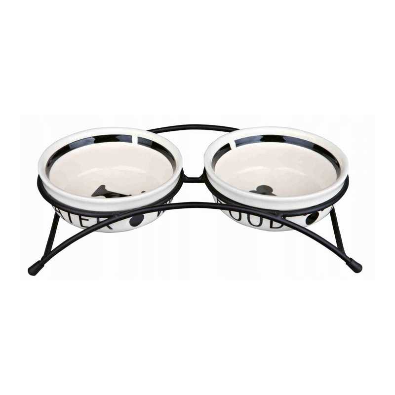 Trixie keramikiniai dubenys ant stovo šunims 2x1,6l