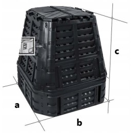 Multimodulinis sodo komposteris 740l juodas